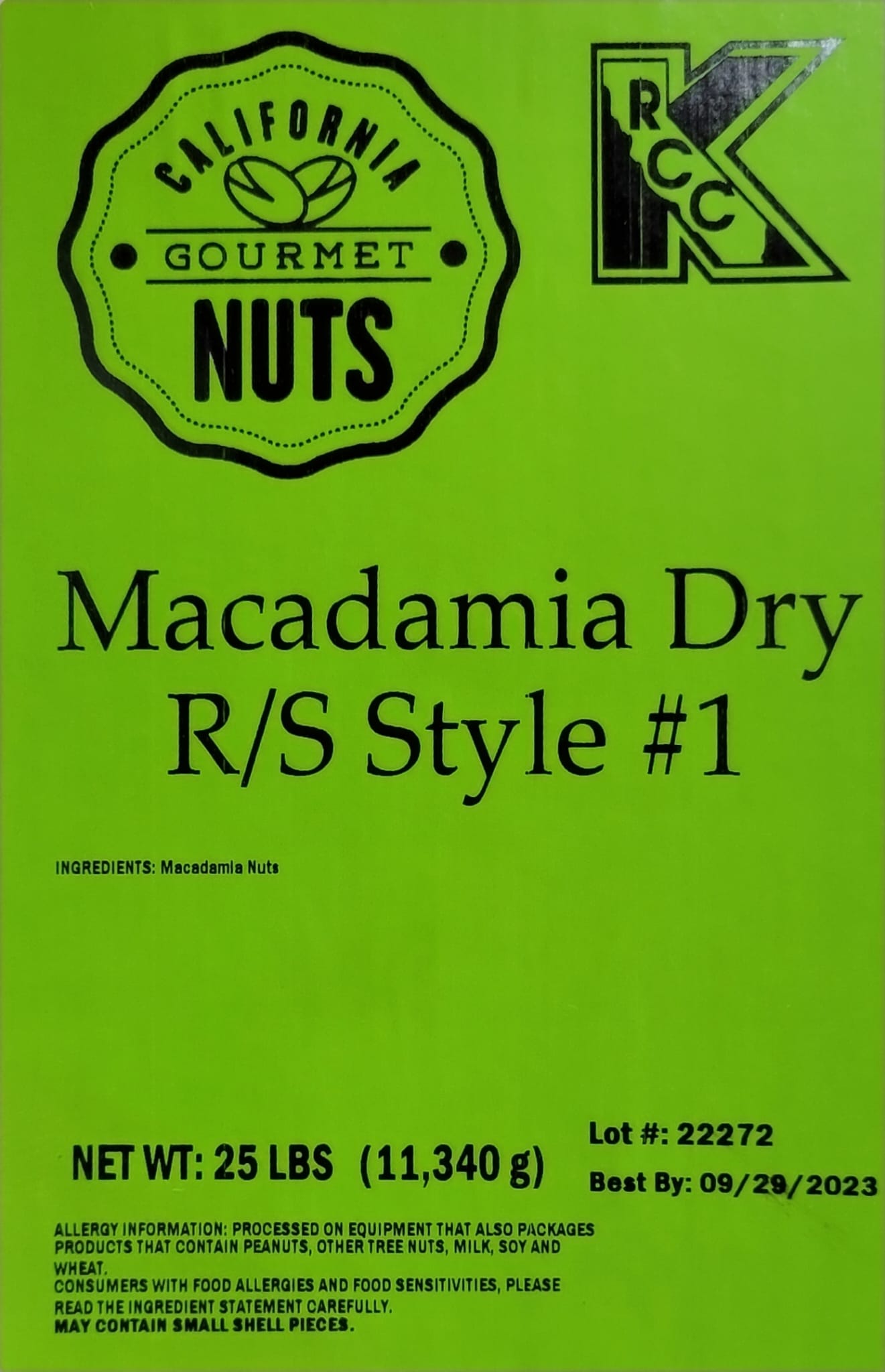 GOURMET NUTS Macadamia Dry RS Style #1