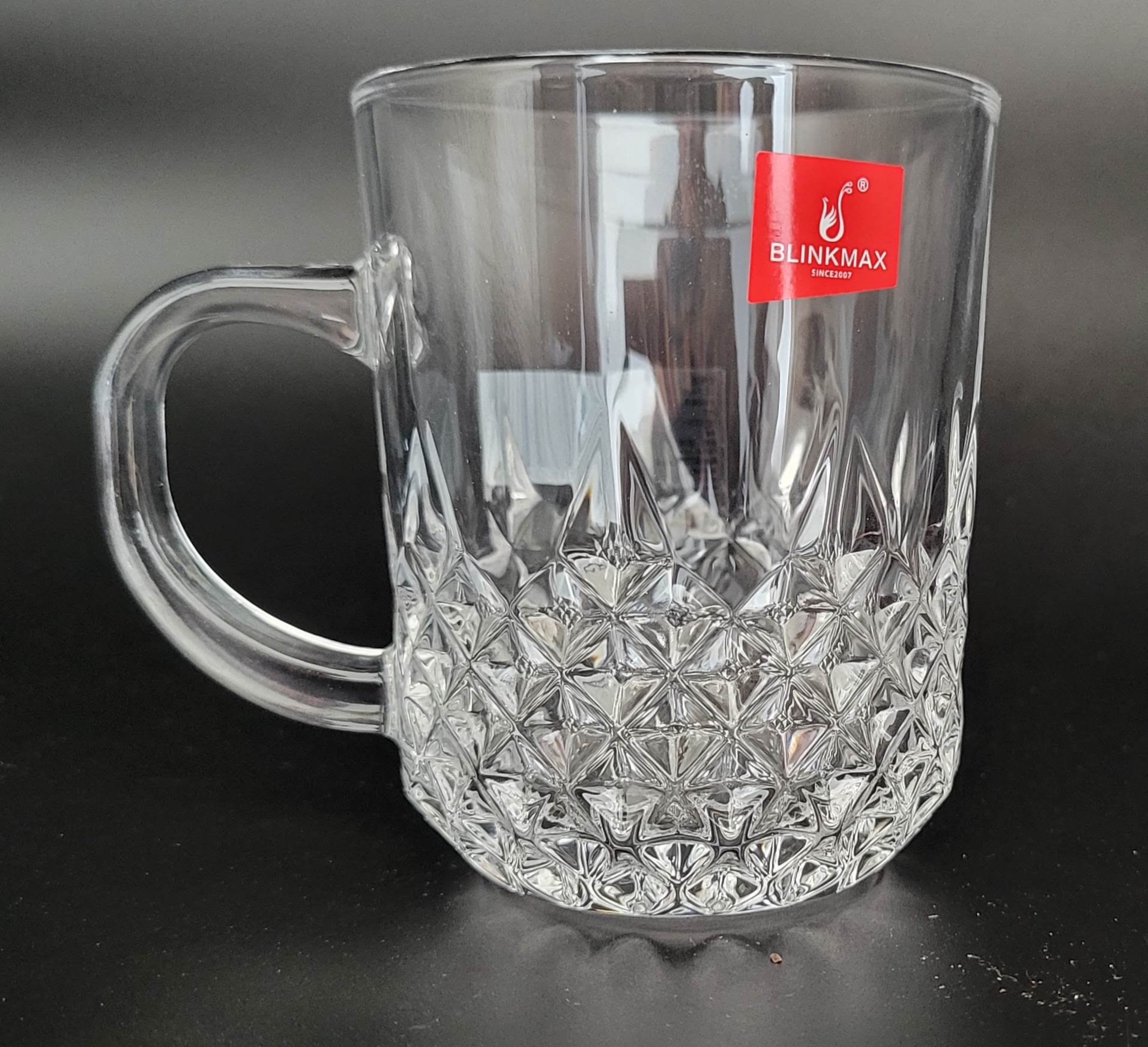 Blinkmax-Crystal Glass Cup-KTZB73-Set of 6-Pack of 12 – Mazzeh