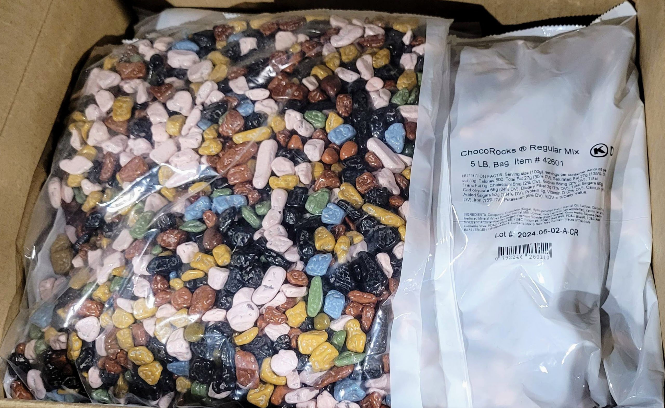 Mazzeh-Choco Rocks Regular Mix 30 lb (6 x 5 Lb 2.26 Kg Bag)