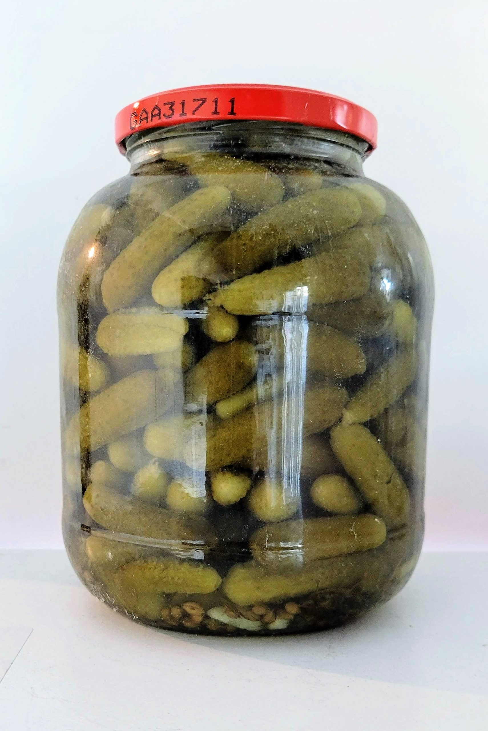 Shams-Spicy Gherkins Mini Pickles Cucumbers 646.3 oz. (1368mL)-Pack of 6-03