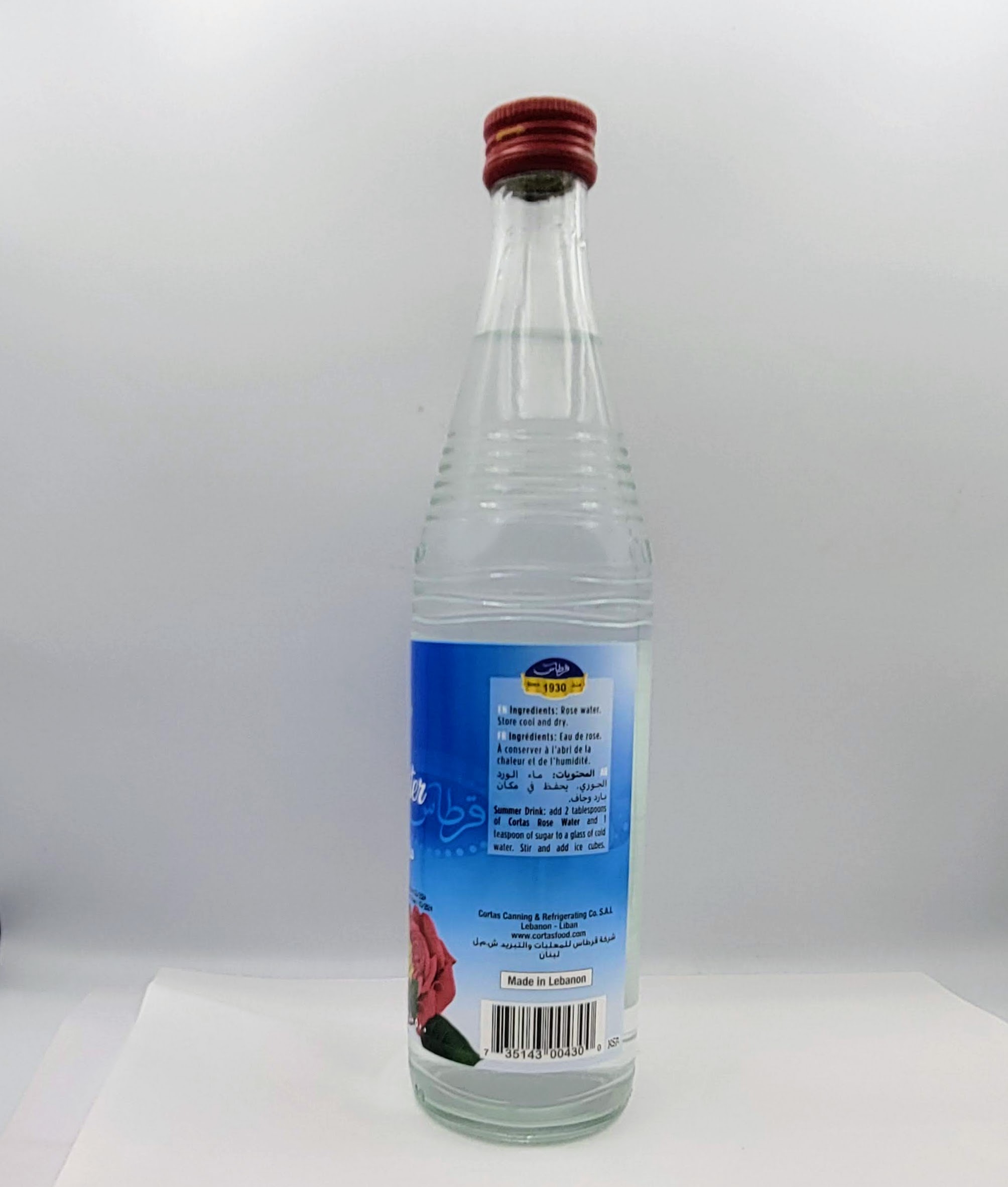 Cortas-Rose Water 10 Fl Oz 500 Ml-Pack of 12-03