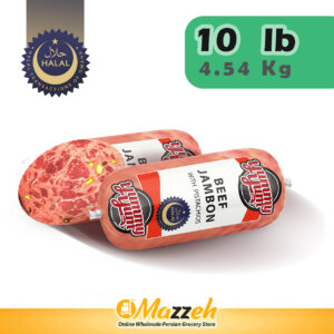 YummyYum-Kalbas Beef Jambon with Pistachios-Halal-1 Lb 454 g