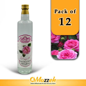 Coral-Rose Water- Golab 16.9 Fl Oz 500 ml-Pack of 12