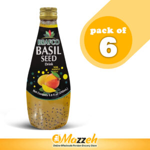 Brafco-Mango Juice Basil Seed Drink 290 ml (9.8 Oz)-Pack of 6