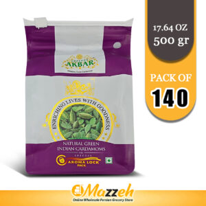 Akbar-Natural Green Indian Cardamoms 50 Gr-Pack of 140