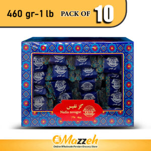 Nafis-Gaz 28% Pistachio Nougat 460 gr 1 lb-Pack of 10
