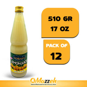 Toranj-Lemon Juice 17 FL Oz 510 Gr-Pack of 12