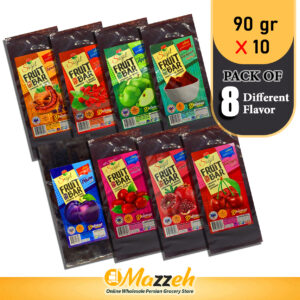 Sogol-Lavashak-Fruit Bar-Bag of 10x 90 gr-Pack of 8 Different Flavor
