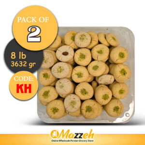 Mazzeh-Pistachio Naan Khatai-Code KH-3,632 Gr 8 Lb-Pack of 2