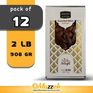 Heritage-Branched Dates with Pit 2 Lb 908 gr-Pack Of 12