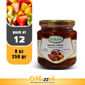 Toranj-Torshak Fruit Mix Conatin Seed 9 oz 250 Gr-Pack of 12