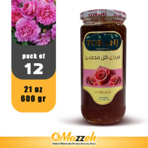 Toranj-Jam Rose 21 oz 600 Gr-Pack of 12