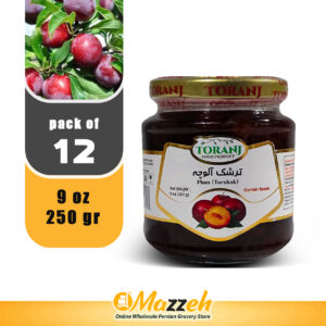 Toranj-Torshak Plum Conatin Seed 9 oz 250 Gr-Pack of 12