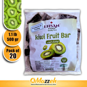 Ehsan-Lavashak Kiwi Fruit Bar bag of 1.1 lb 500 g-Pack of 20
