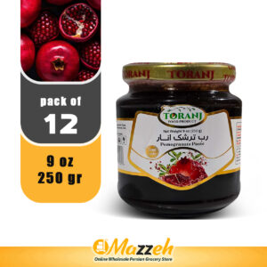 Toranj-Torshak Pomegranate Paste 9 oz 250 Gr-Pack of 12