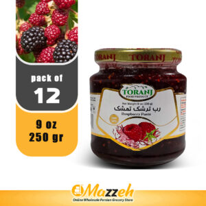 Toranj-Torshak Raspberry Paste 9 oz 250 Gr-Pack of 12