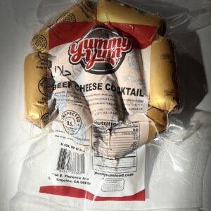 YummyYum-Sausage Beef with cheese-Halal- Pack of 20