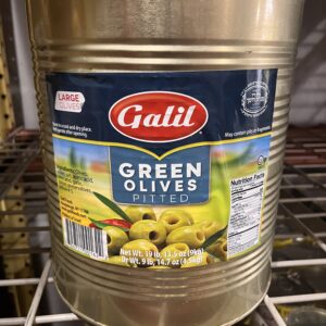 Galil Olives Green Pitted Large Case of 2/9 L