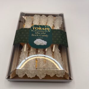 Nabat Toranj-White Rock Candy 10 Stick 5.29 oz 150 Gr-Pack Of 24