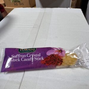 Nabat Toranj-Saffron Rock Candy on Stick-Individual Warp 250 pieces