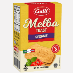 Galil MELBA TOAST Sesame 100 Gr. (Pack of 24)