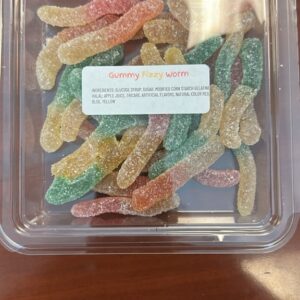 Gummy Fizzy Worm Case of 12