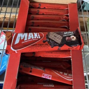 Chocolate Coated Wafer Maxi Hazelnut 24 PCS/BOX, 6 BOXES/MASTER (144 PCS) (1 box-720 grams)